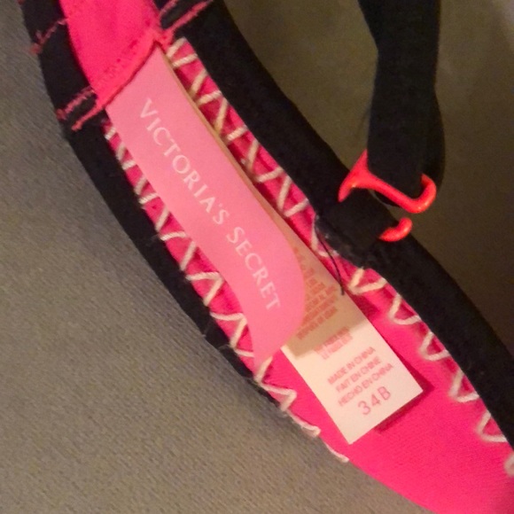 Pink and peach crochet bikini top - Picture 3 of 3